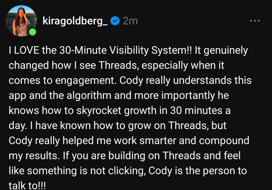 The 30-Minute Visibility System